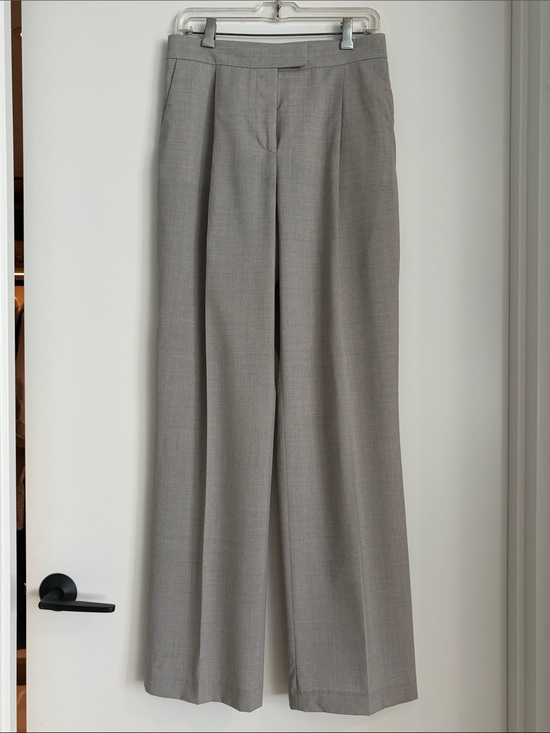 Judith & Charles Pants - Straight Leg Dress Pants in Light Gray